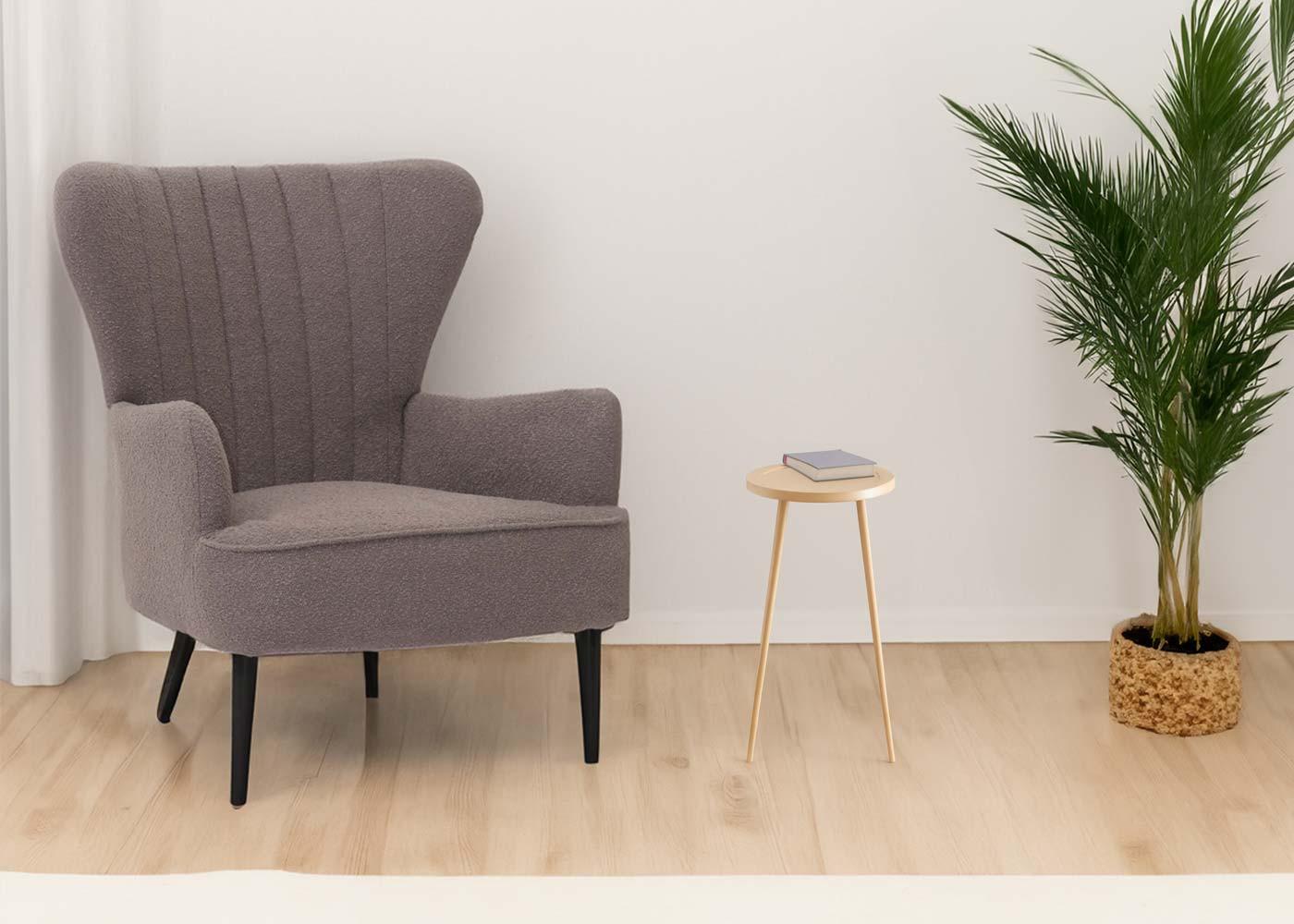 wohnli-moebel-suche-800000872481-1 LOUNGE-SESSEL Hellgrau Textil MCW Möbel > Sessel > Polstersessel Grau