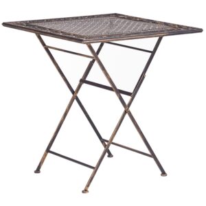 wohnli-moebel-suche-800000873539 Wohnli Möbelsuche - GARTENTISCH 70/70 cm Metall Schwarz Bormio