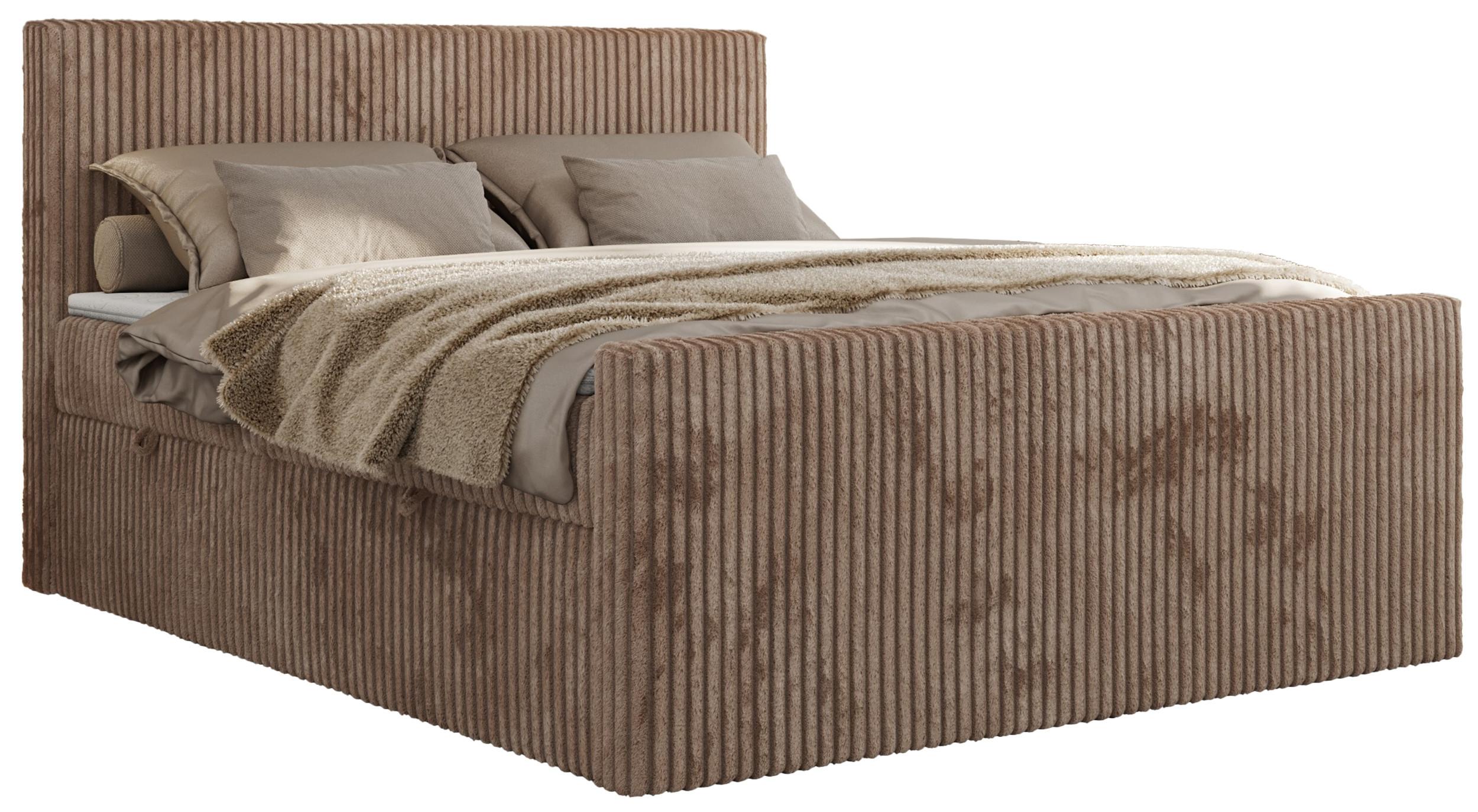 wohnli-moebel-suche-800000878805 Wohnli Möbelsuche - BOXBETT TILIANO DUO 200/200 - Braun Cord - H3