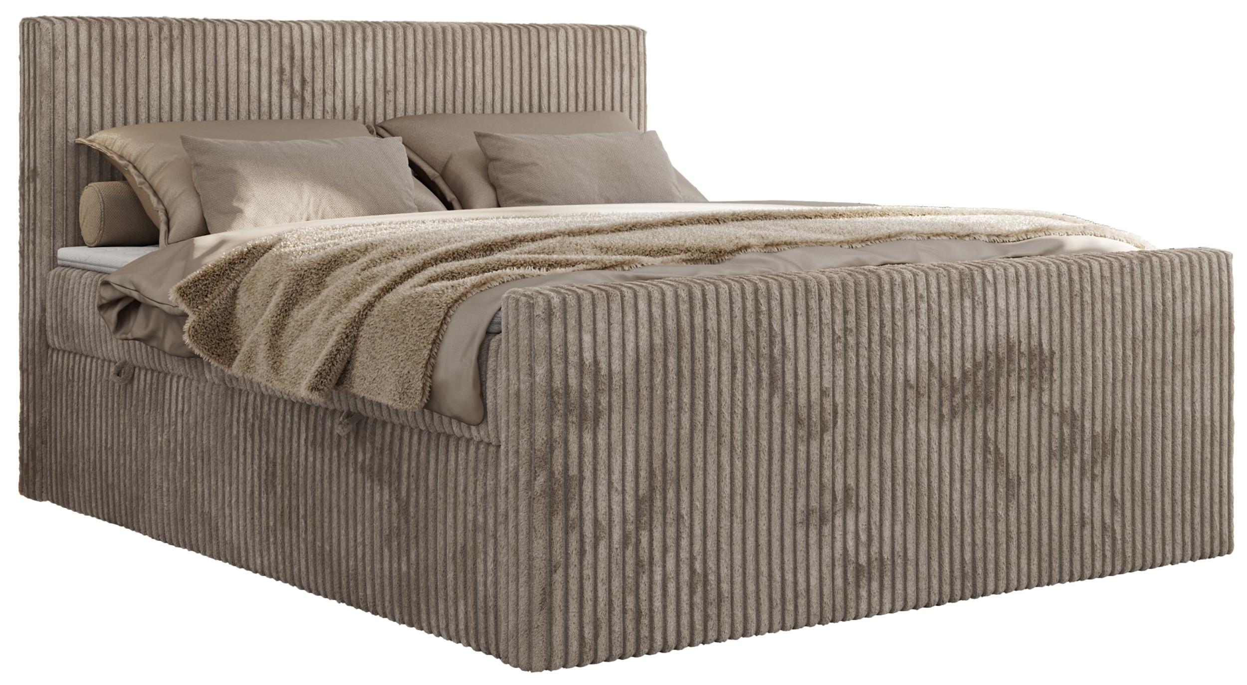 wohnli-moebel-suche-800000878886 Wohnli Möbelsuche - BOXBETT TILIANO DUO 180/200 - Hellbraun Cord - H3