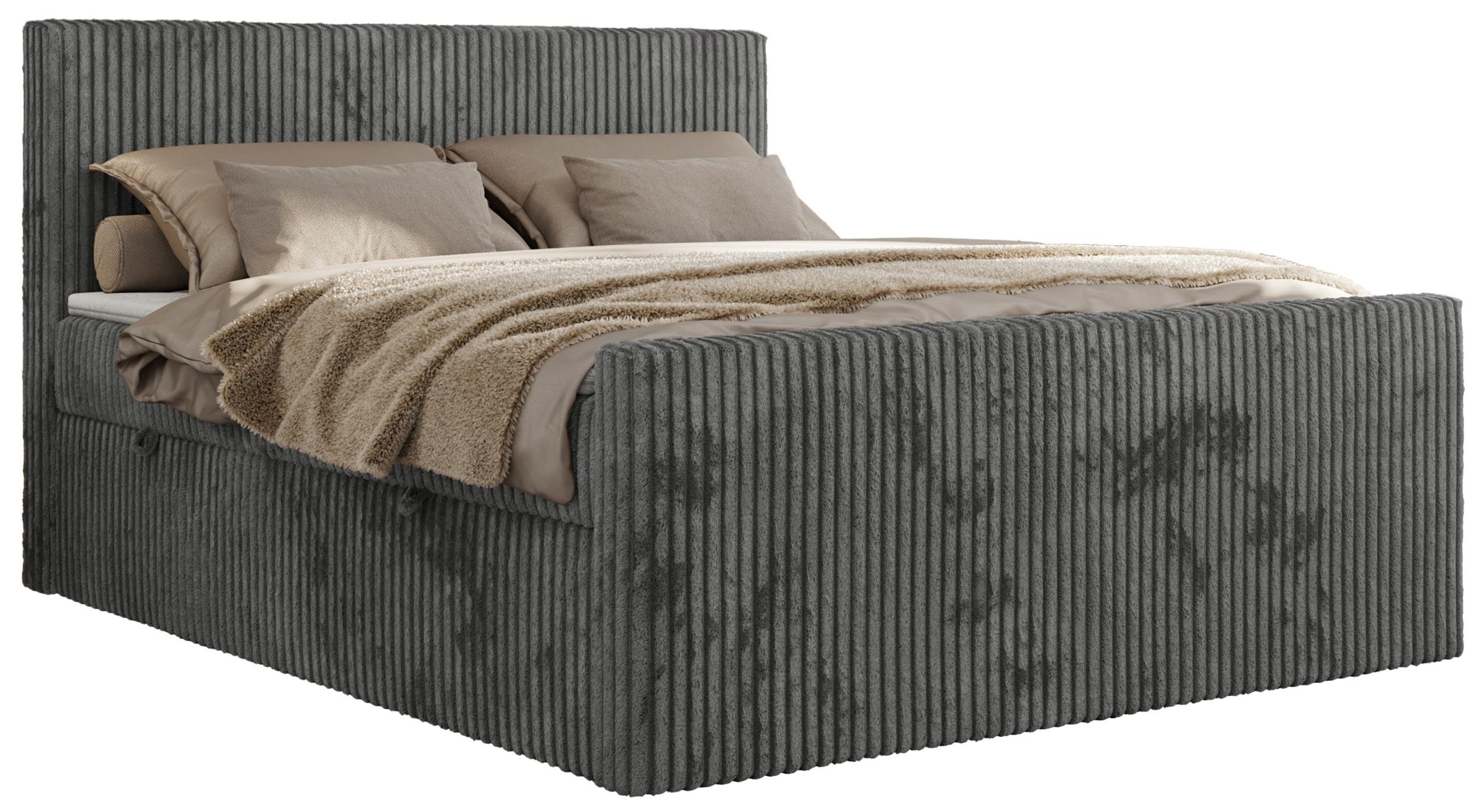 wohnli-moebel-suche-800000878928 Wohnli Möbelsuche - BOXBETT TILIANO DUO 200/200 - Grau Cord - H3