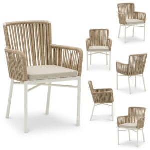 Wohnli Möbelsuche - GARTENSTÜHLE AFUERA 6er-Set weiß