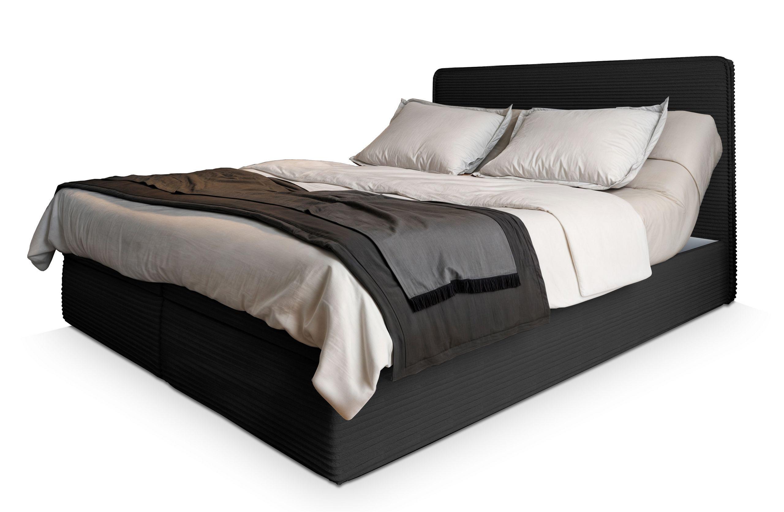 wohnli-moebel-suche-800000882514 Wohnli Möbelsuche - BOXBETT ASTOR 160x200 cm mit Matratze und Topper - Schwarz