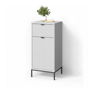 wohnli-moebel-suche-800000883240 Wohnli Möbelsuche - BADSCHRANK ATERNO Weiß 40 x 87 cm mit Tür und Schublade