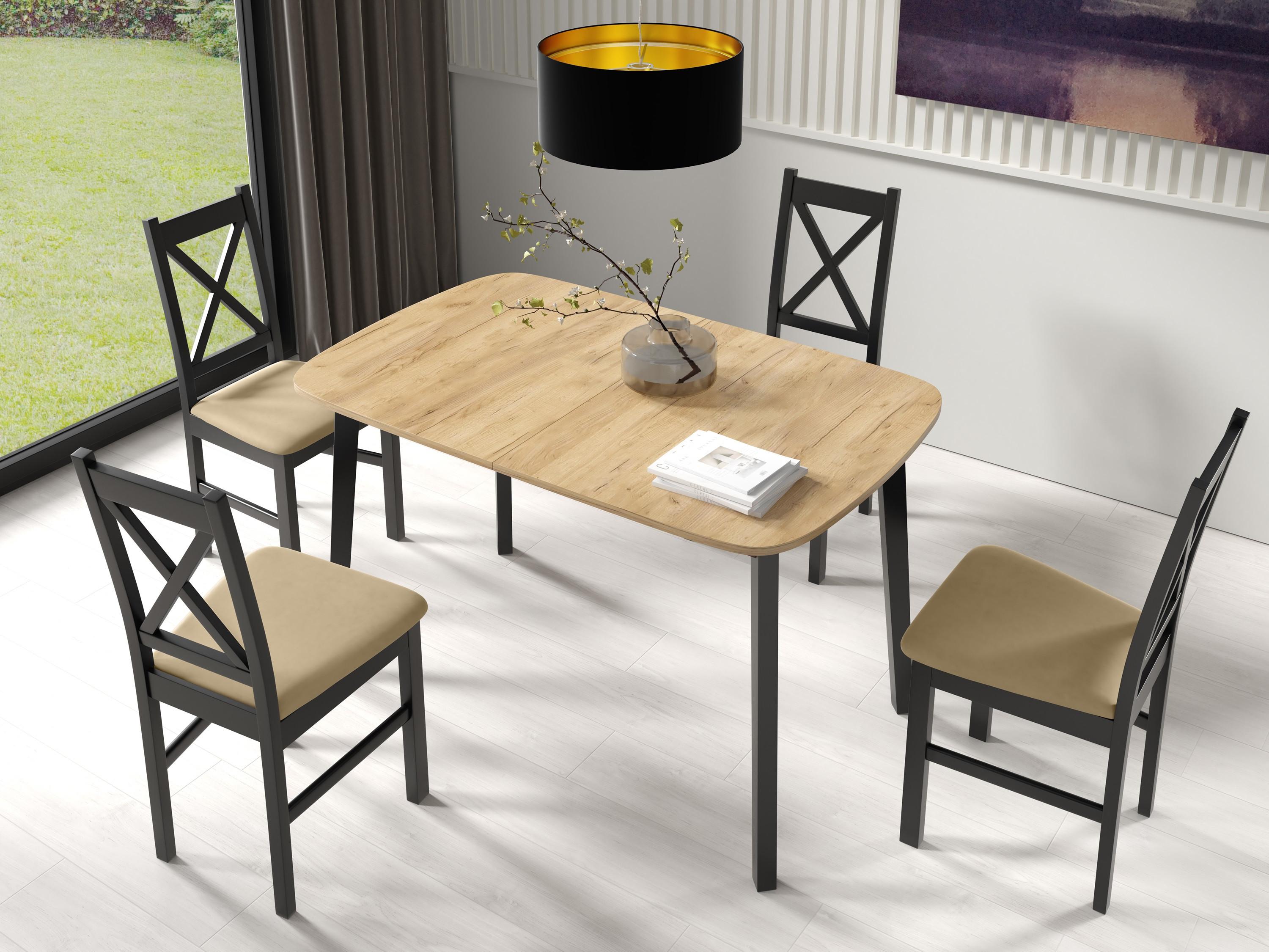 wohnli-moebel-suche-800000886724-1 ESSTISCH NICO S Ausziehbar 130 - 170 / 80 x 77 cm Holz MASSENO Möbel > Tische > Esstische Grau