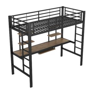wohnli-moebel-suche-800000887421-1 BETT Schwarz 204/95/180 cm Metall, Holzwerkstoff Urban Meuble Möbel > Betten > Hoch- und Etagenbetten > Hochbetten Schwarz
