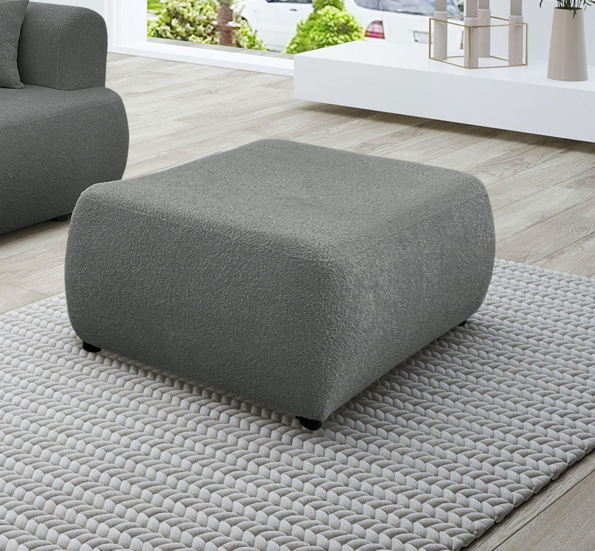 wohnli-moebel-suche-800000888087-1 POLSTERHOCKER Anike In Now Or Never Textil Fun Möbel Möbel > Sessel > Hocker Grau