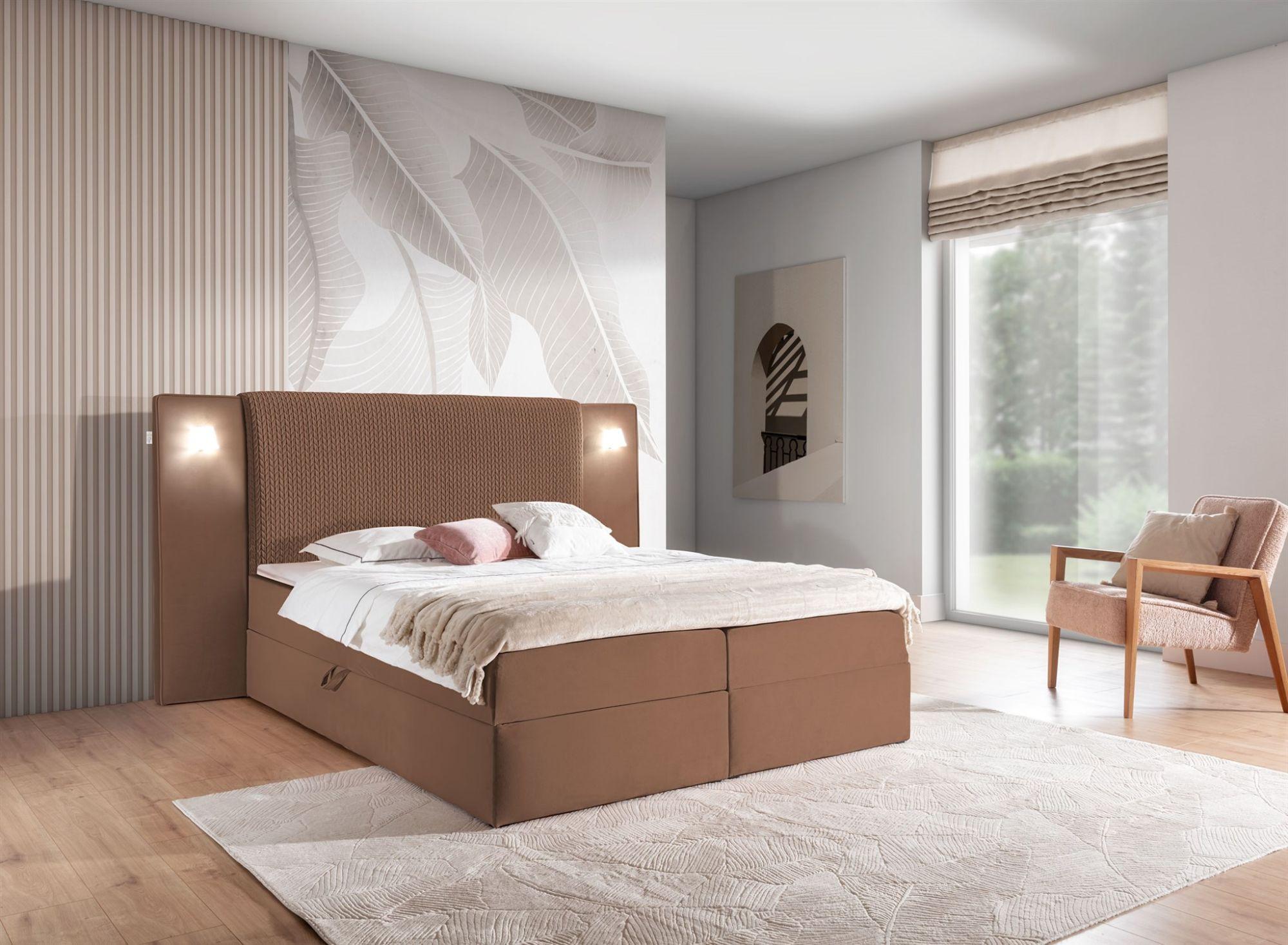 wohnli-moebel-suche-800000888123-1 BOXBETT Marten überlänge Set.1 Textil Fun Möbel Möbel > Betten > Boxspringbetten Braun