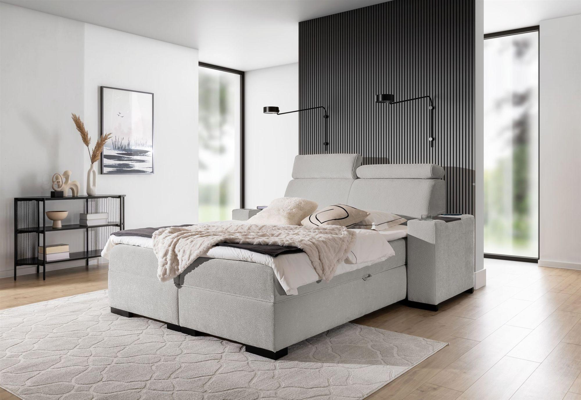 wohnli-moebel-suche-800000888129-1 BOXBETT Nestor Dress Me Set.1 Textil Fun Möbel Möbel > Betten > Boxspringbetten Grau