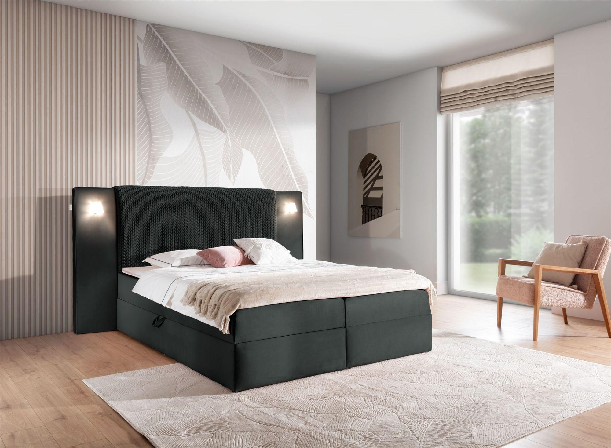 wohnli-moebel-suche-800000888302-1 BOXBETT Marten Magic Velvet Set.1 Textil Fun Möbel Möbel > Betten > Boxspringbetten Schwarz