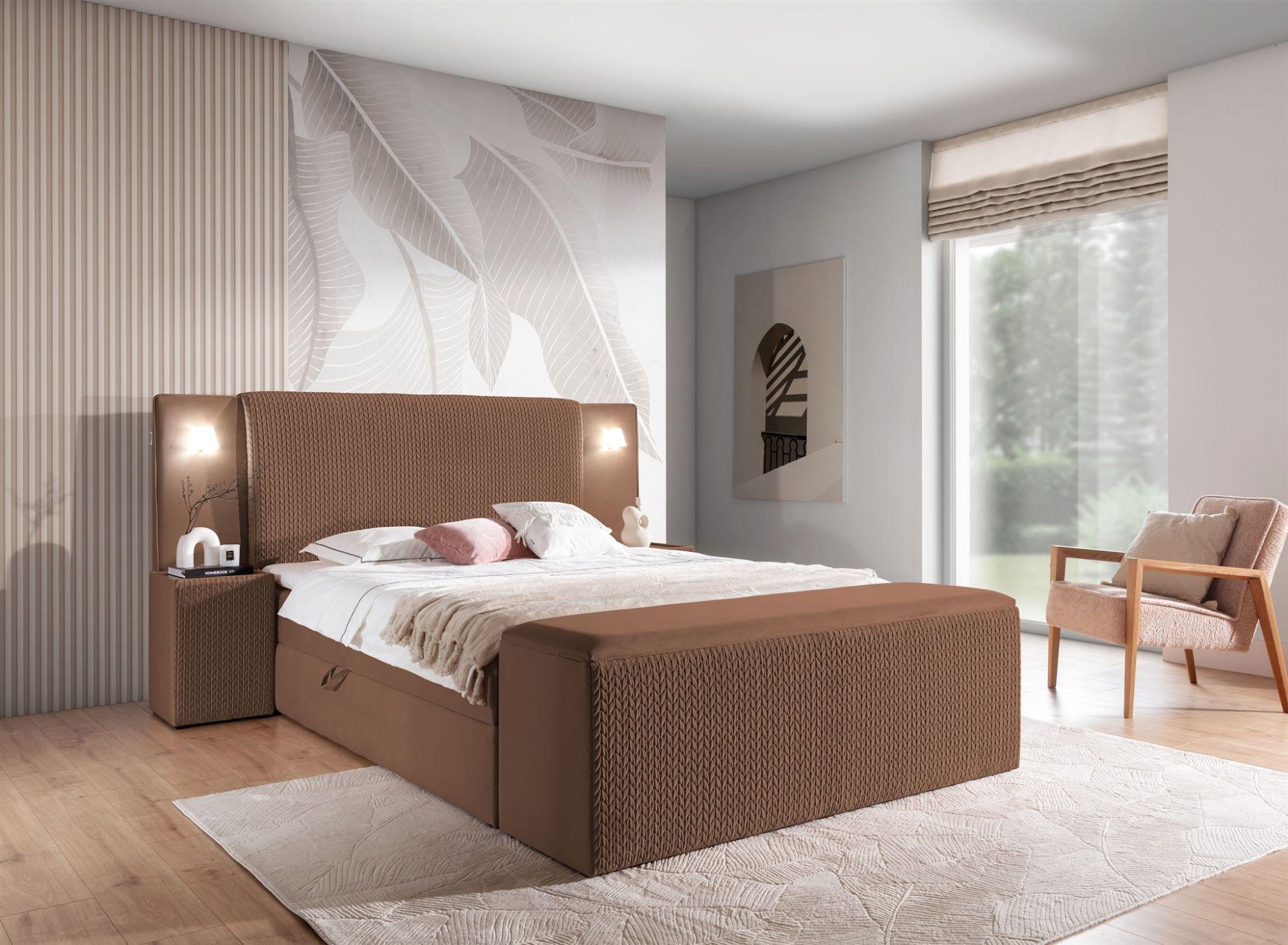wohnli-moebel-suche-800000888349-1 BOXBETT Marten Magic Velvet Set.4 Textil Fun Möbel Möbel > Betten > Boxspringbetten Braun