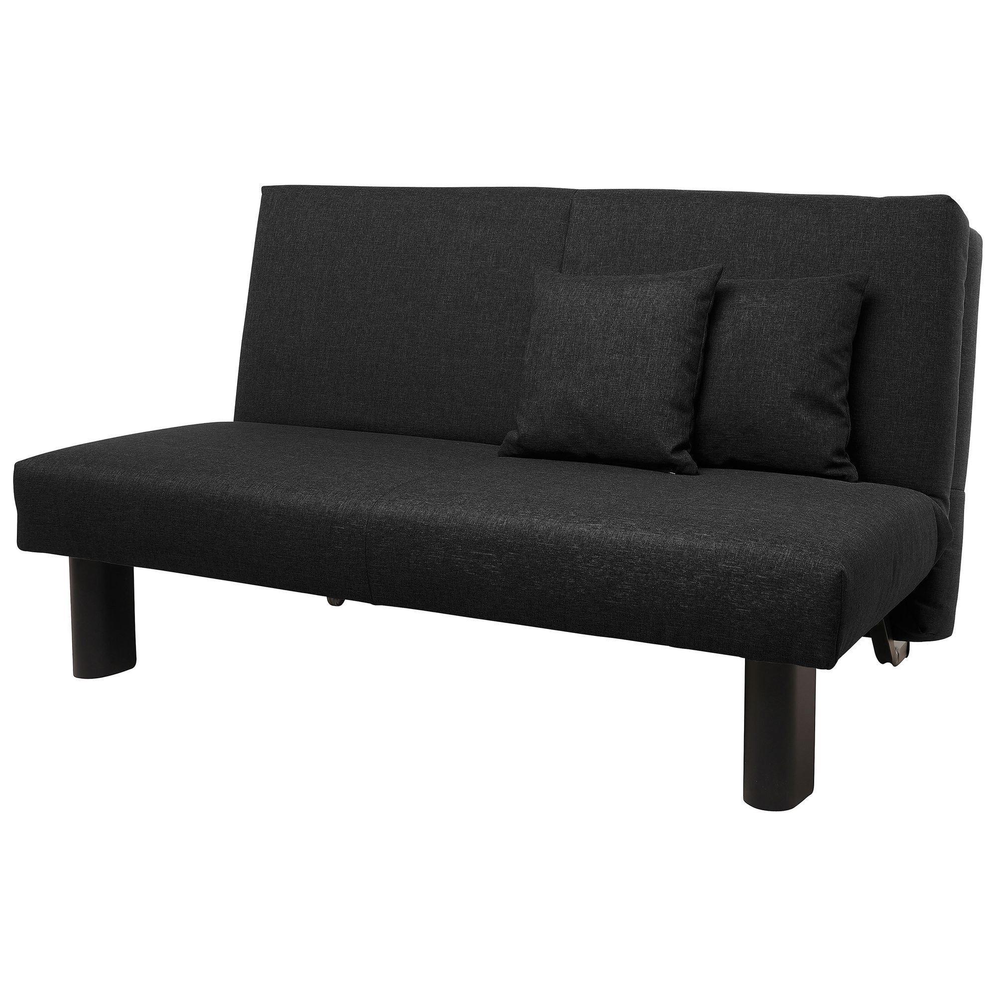 wohnli-moebel-suche-800000888391 Wohnli Möbelsuche - FALTSOFA Kalomira Bezug Flachgewebe Metall schwarz / schwarz