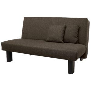 wohnli-moebel-suche-800000888438 Wohnli Möbelsuche - FALTSOFA Kalomira Bezug Flachgewebe Metall schwarz / braun