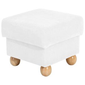 wohnli-moebel-suche-800000888457 Wohnli Möbelsuche - HOCKER Kasha Bezug Veloursstoff Buche natur / creme