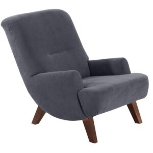 wohnli-moebel-suche-800000888477 Wohnli Möbelsuche - SESSEL Kajsa 71x80x101 Bezug Veloursstoff Buche nussbaum/anthrazit
