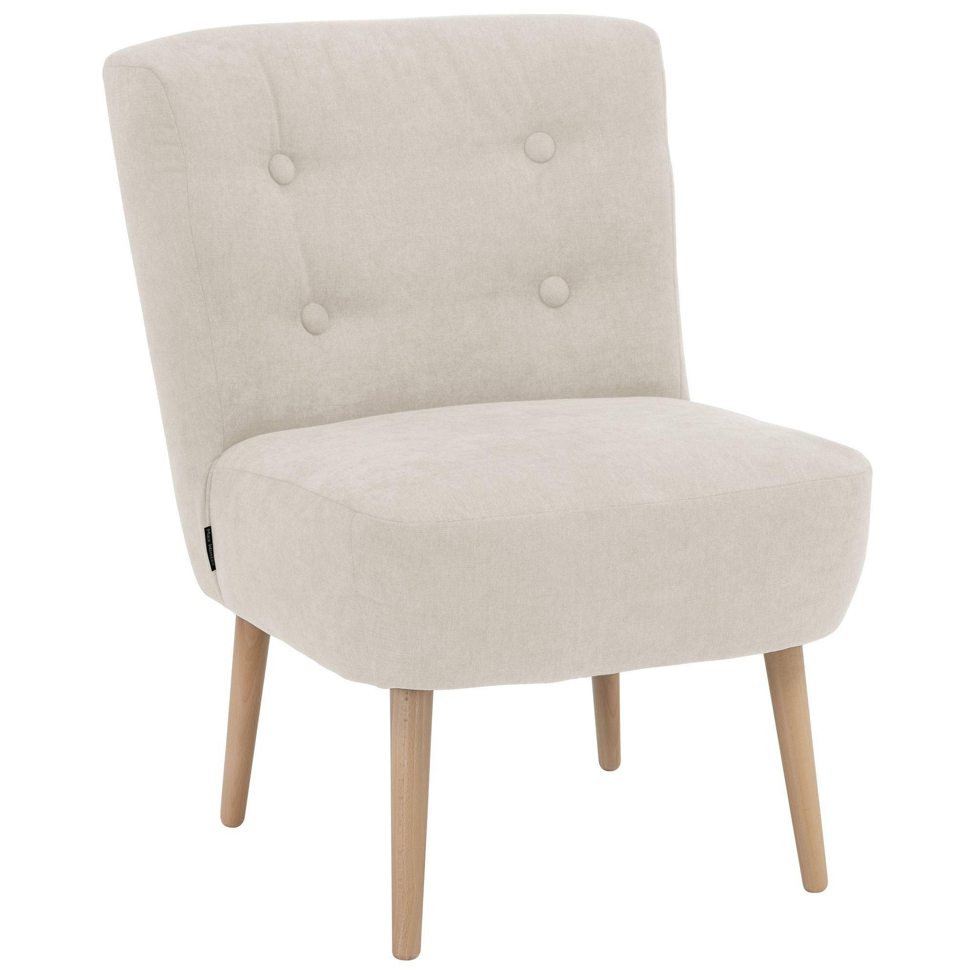 Wohnli Möbelsuche - SESSEL Kamle Bezug Flachgewebe Buche natur / beige