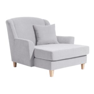 wohnli-moebel-suche-800000889288 Wohnli Möbelsuche - SESSEL XXL Karil Bezug Veloursstoff Buche natur / silber