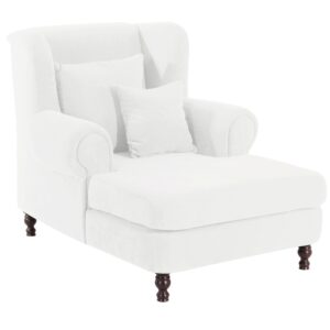wohnli-moebel-suche-800000889294 Wohnli Möbelsuche - SESSEL XXL Karley Bezug Veloursstoff Buche nussbaum dunkel / creme