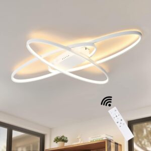 wohnli-moebel-suche-800000892152-1 LED-DECKENLEUCHTE Zoe 85/62/7cm Deckenlampe Metall ZMH Lampen & Leuchten > LED-Leuchten > LED-Deckenleuchten Weiß