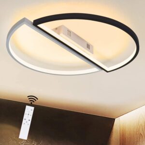 LED-DECKENLEUCHTE Alice 55/53/6 cm Deckenlampe Kunststoff ZMH Lampen & Leuchten > LED-Leuchten > LED-Deckenleuchten Weiß
