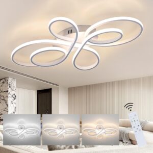 LED-DECKENLEUCHTE Aphrodite 100/58/9cm Deckenlampe Metall ZMH Lampen & Leuchten > LED-Leuchten > LED-Deckenleuchten Weiß