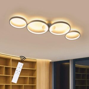 LED-DECKENLEUCHTE Demeter 52/31/6cm Deckenlampe Metall ZMH Lampen & Leuchten > LED-Leuchten > LED-Deckenleuchten Weiß