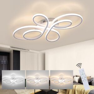 LED-DECKENLEUCHTE Aphroe 80/50/8.5cm Deckenlampe Metall ZMH Lampen & Leuchten > LED-Leuchten > LED-Deckenleuchten Weiß