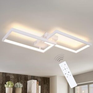 wohnli-moebel-suche-800000892183-1 LED-DECKENLEUCHTE Kerrigan 60/29/7cm Deckenlampe Metall ZMH Lampen & Leuchten > LED-Leuchten > LED-Deckenleuchten Weiß