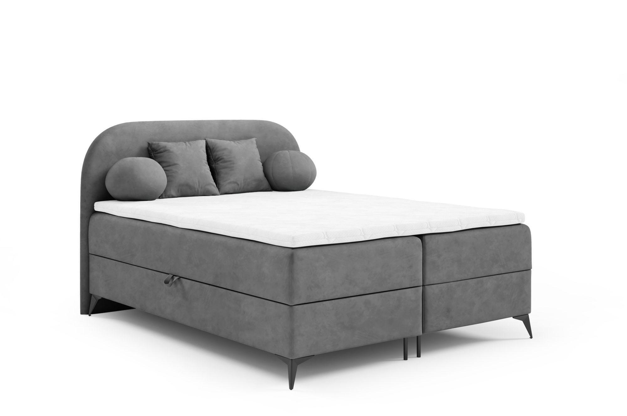 wohnli-moebel-suche-800000892447-1 BOXBETT Gorgia Textil Fun Möbel Möbel > Betten > Boxspringbetten Grau