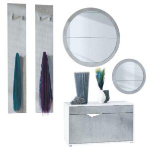 Wohnli Möbelsuche - GARDEROBE Espoo Beton Oxid Optik