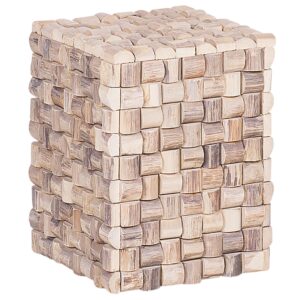wohnli-moebel-suche-800000898494 Wohnli Möbelsuche - NACHTTISCH Teakholz hellbraun quadratisch 32/32 cm Cajeme