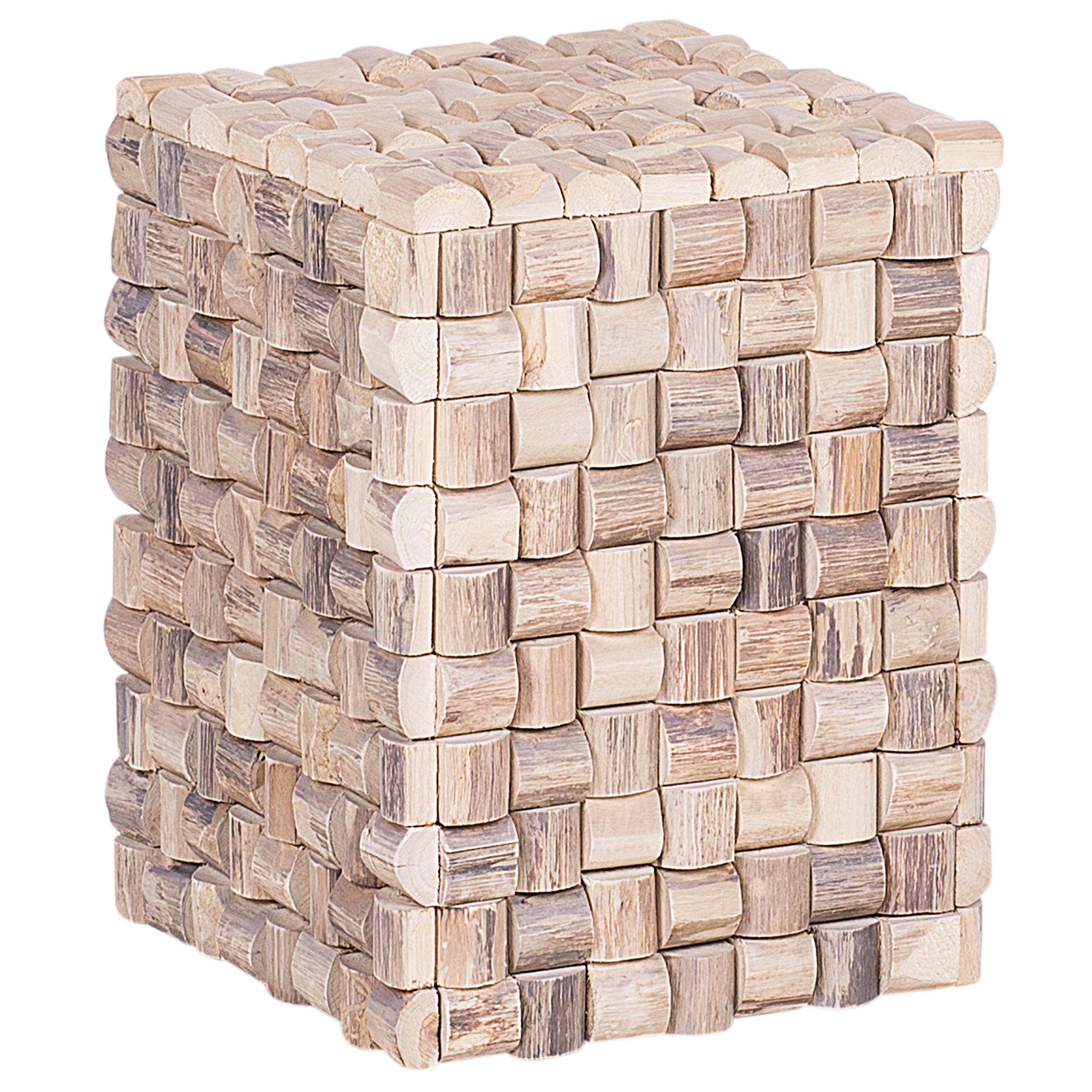 wohnli-moebel-suche-800000898494 Wohnli Möbelsuche - NACHTTISCH Teakholz hellbraun quadratisch 32/32 cm Cajeme