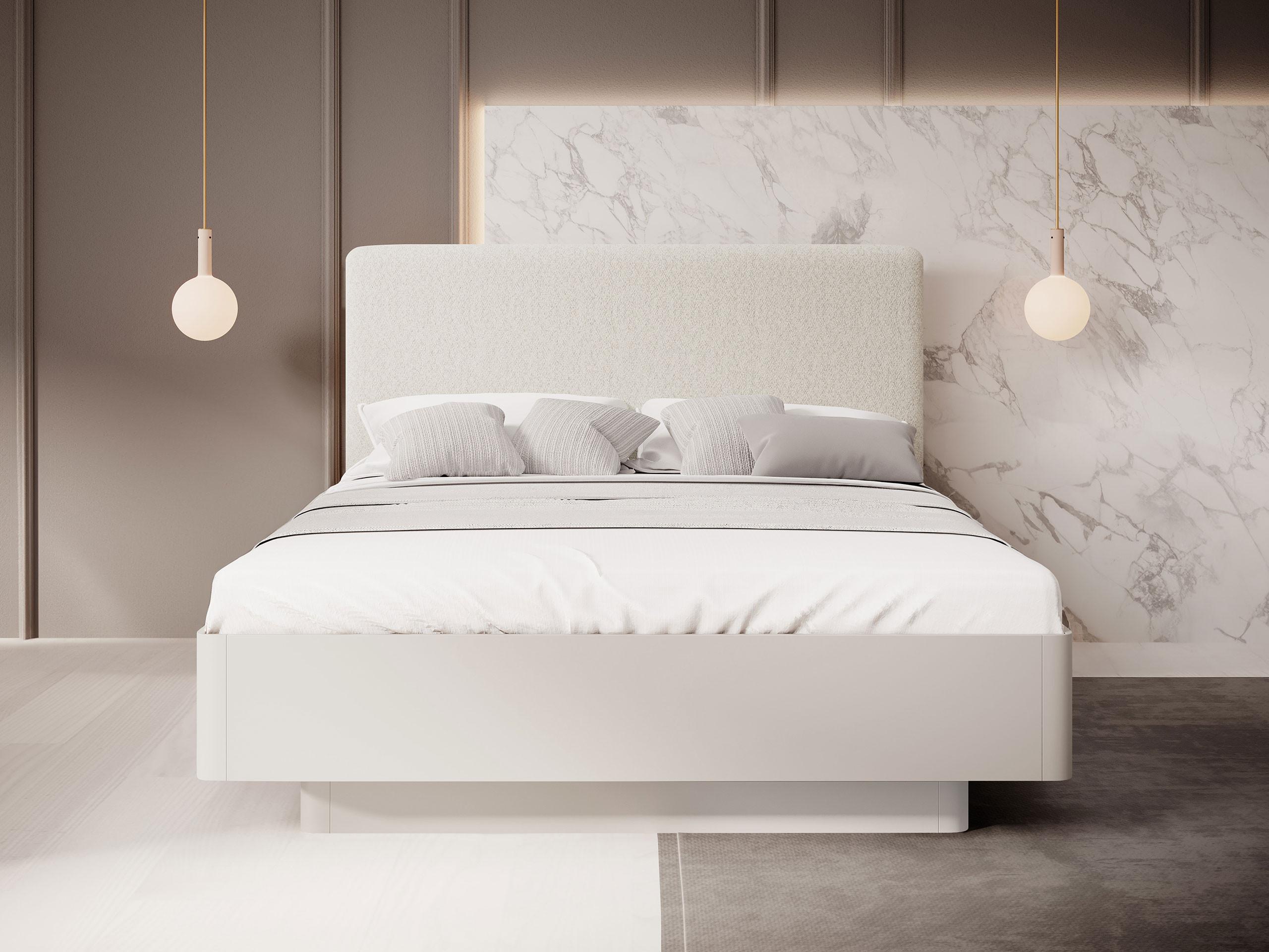 BETT Lante Holzwerkstoff MIRJAN24 Möbel > Betten Beige