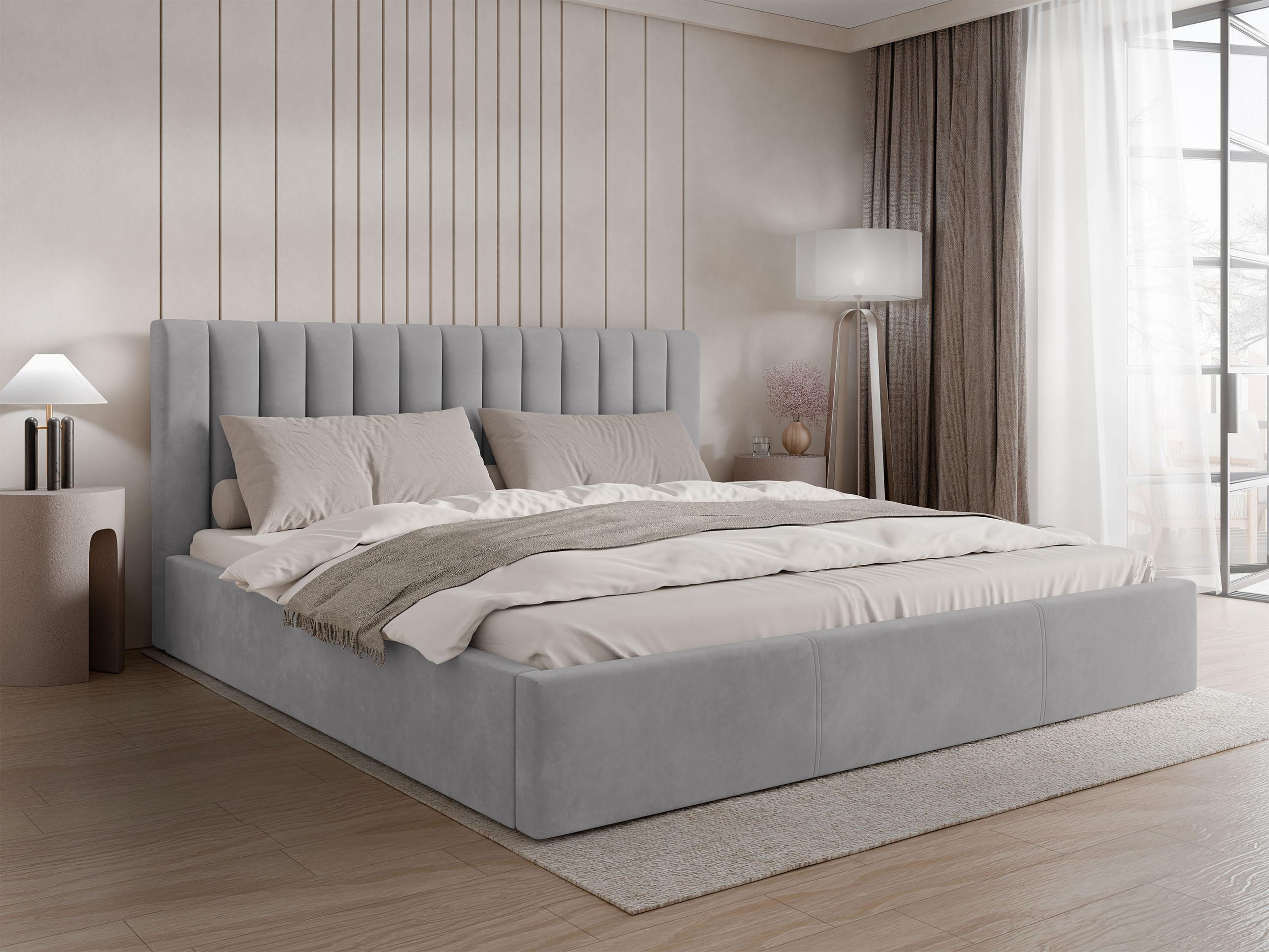 POLSTERBETT Cosmo Textil MIRJAN24 Möbel > Betten > Polsterbetten Grau