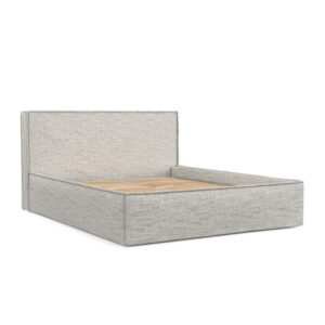 wohnli-moebel-suche-800000901016 Wohnli Möbelsuche - POLSTERBETT Sato mit Stauraum 160/200 cm Hellgrau im Modesto Stoff