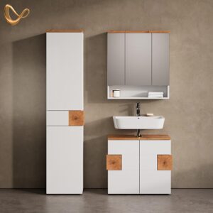 wohnli-moebel-suche-800000901126-1 WASCHBECKENUNTERSCHRANK Tanaro Weiß 73.1 x 64 cm Holzwerkstoff Livinity® Möbel > Schränke > Badezimmerschränke > Waschbeckenunterschränke Weiß