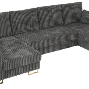 wohnli-moebel-suche-800000905762 Wohnli Möbelsuche - WOHNLANDSCHAFT DORIAN U Cord Dunkelgrau