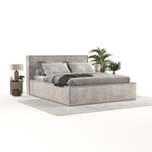 wohnli-moebel-suche-800000906292-1 POLSTERBETT Sato mit Stauraum 200/200 cm Beige im Bonita Stoff Textil AltaBeds Möbel > Betten > Polsterbetten Beige