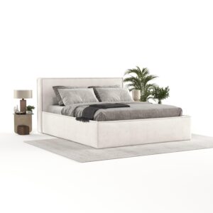 wohnli-moebel-suche-800000906305-1 POLSTERBETT Sato mit Stauraum 160/200 cm Creme im Bonita Stoff Textil AltaBeds Möbel > Betten > Polsterbetten Weiß