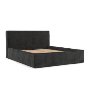 wohnli-moebel-suche-800000906343 Wohnli Möbelsuche - POLSTERBETT Sato mit Stauraum 180/200 cm Schwarz im Bonita Stoff