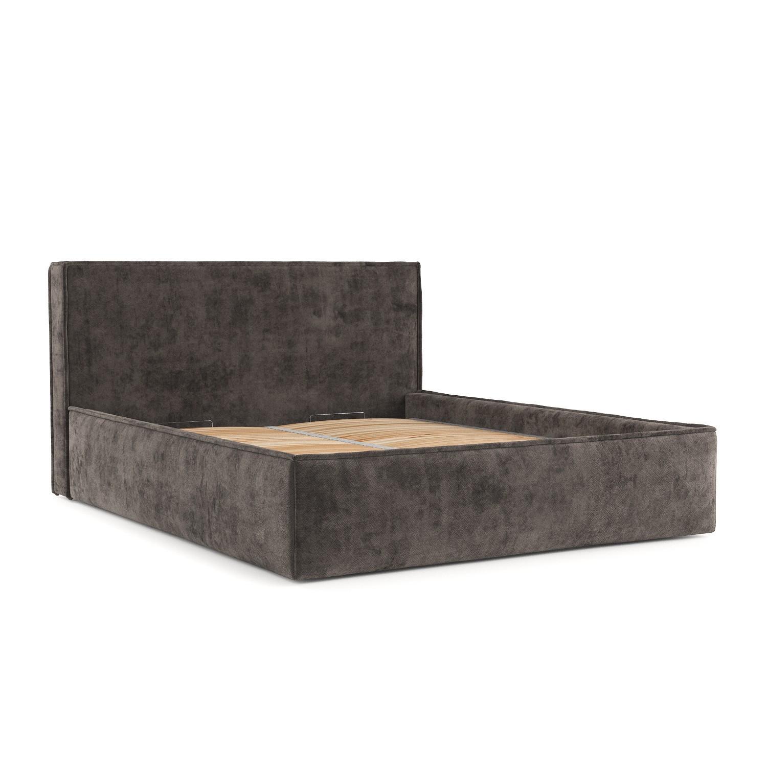 wohnli-moebel-suche-800000907130 Wohnli Möbelsuche - POLSTERBETT Sato mit Stauraum 180/200 cm Braun im Terra NW Stoff