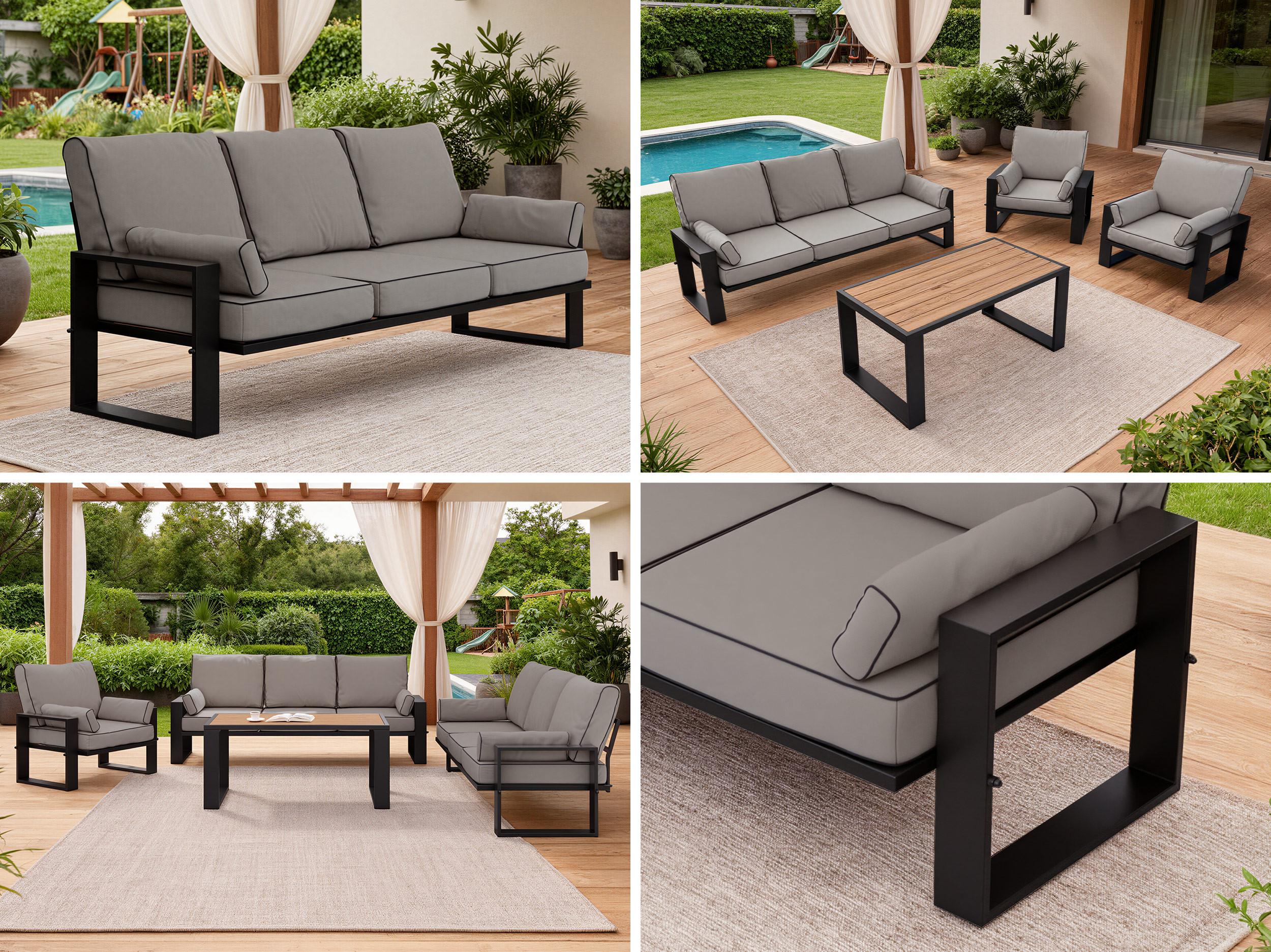 2x Sofa - Grau