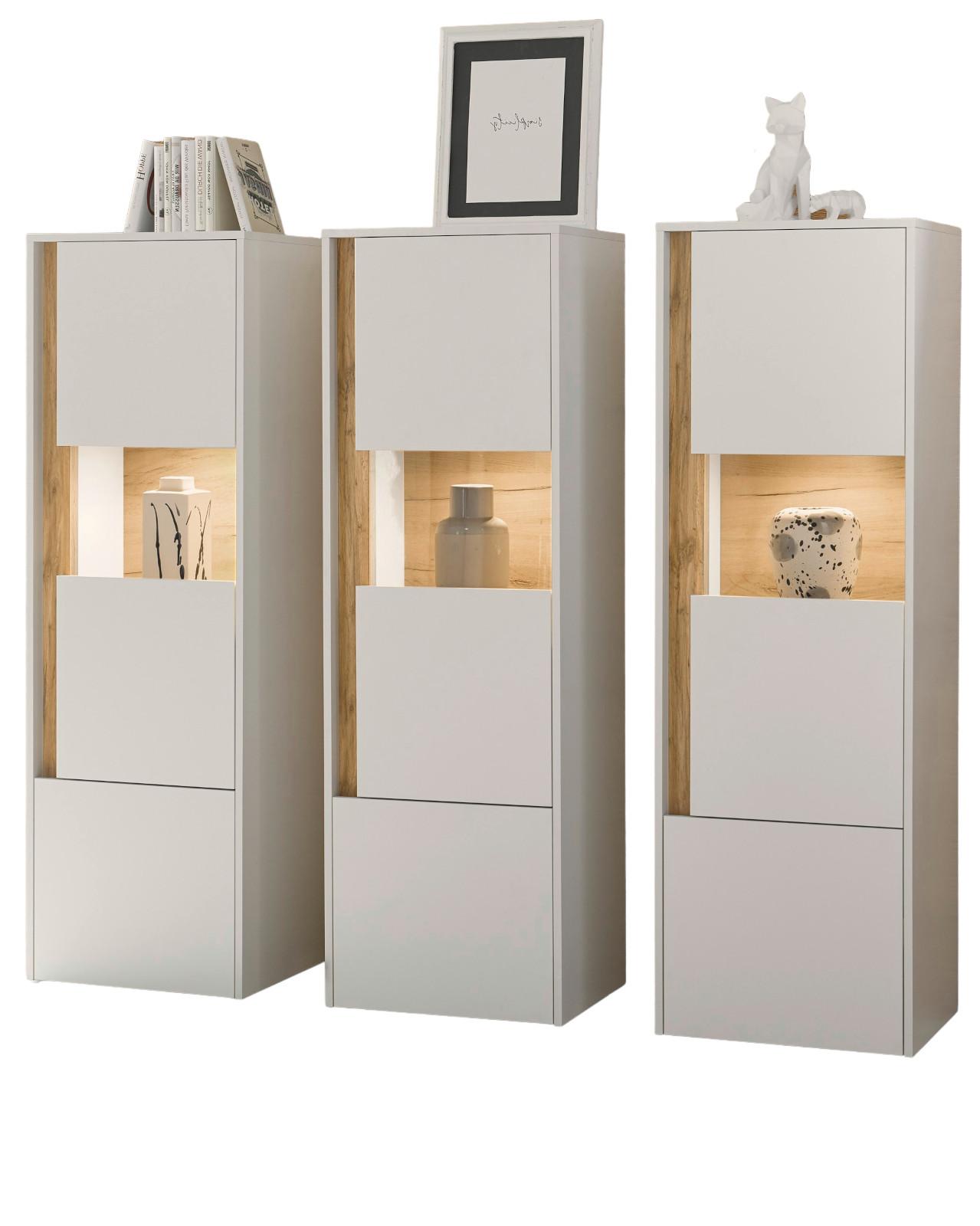 wohnli-moebel-suche-800000908090 Wohnli Möbelsuche - VITRINEN-SET 3-teilig weiß