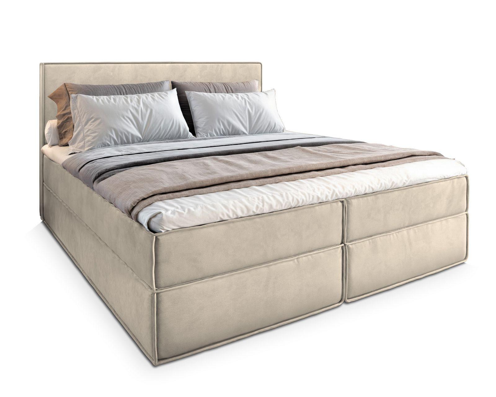 wohnli-moebel-suche-800000909396 Wohnli Möbelsuche - BOXBETT PELLIO 140x200 cm mit Matratze und Topper - Creme