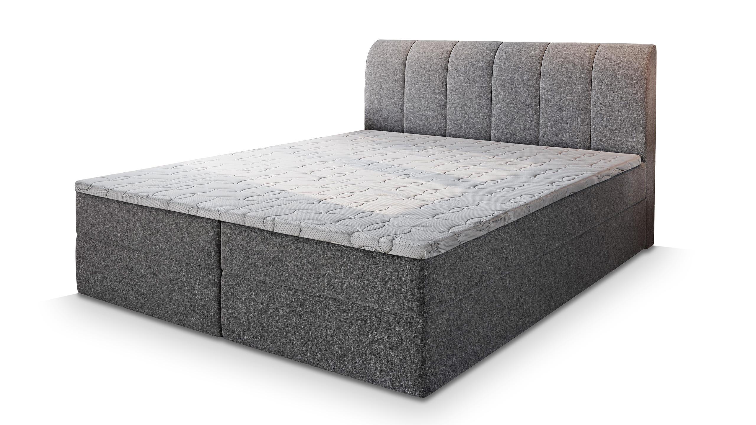 wohnli-moebel-suche-800000909510 Wohnli Möbelsuche - BOXBETT CEVANO 180x200 cm mit Matratze und Topper - Grau