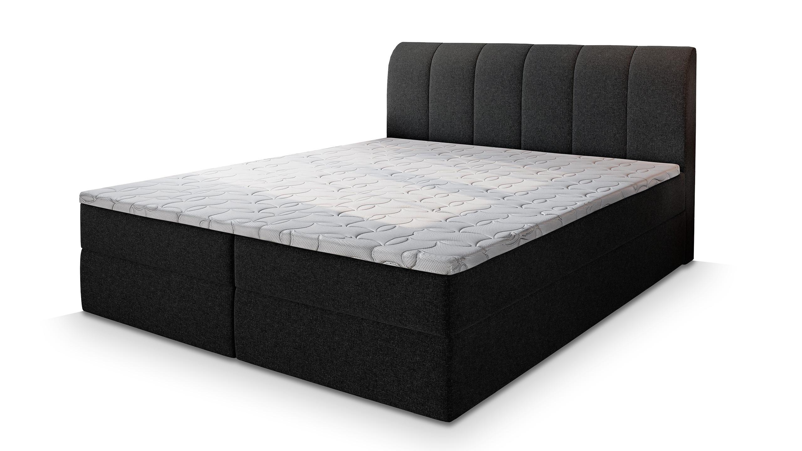 wohnli-moebel-suche-800000909524 Wohnli Möbelsuche - BOXBETT CEVANO 180x200 cm mit Matratze und Topper - Schwarz