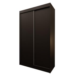 Wohnli Möbelsuche - SCHWEBETÜRENSCHRANK SOFIA 120/216/61 cm 2-türig Schwarz