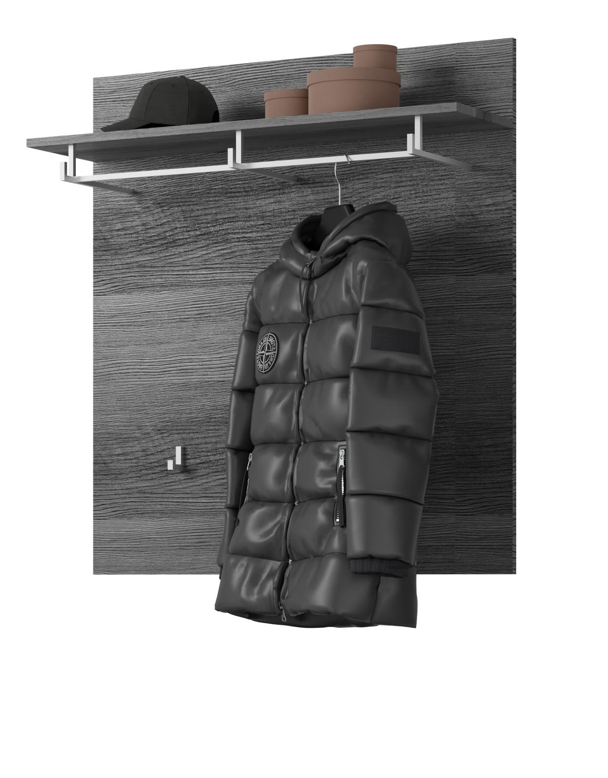 wohnli-moebel-suche-800000909788 Wohnli Möbelsuche - GARDEROBENPANEEL Rauchsilber grau 90 cm