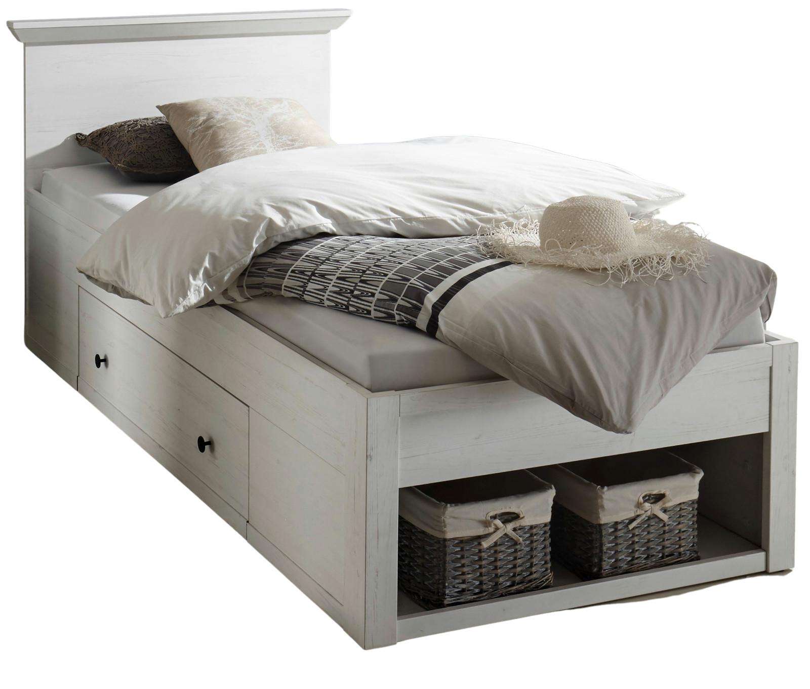 wohnli-moebel-suche-800000909846 Wohnli Möbelsuche - BETT Pinie weiß Liegefläche 90 x 200 cm
