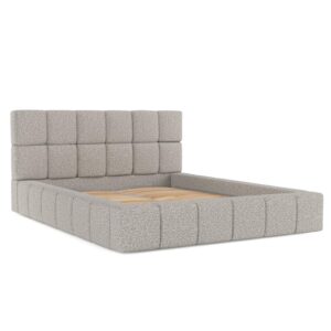 wohnli-moebel-suche-800000910280 Wohnli Möbelsuche - POLSTERBETT Paros mit Stauraum 180/200 cm Grau im Bubble Stoff